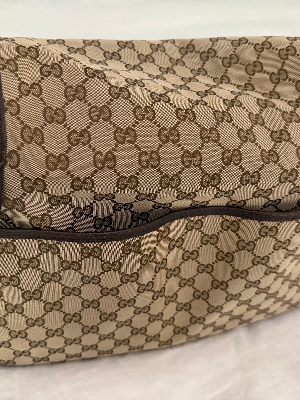 Gucci Brown/Tan GG Supreme Diaper Bag - Picture 4 of 11